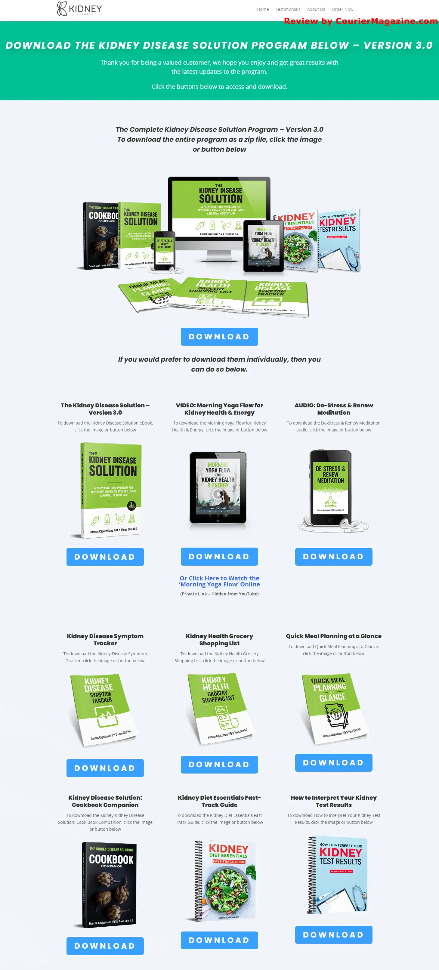 The Kidney Disease Solution Download Page