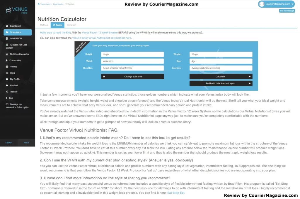 Nutrition Calculator Preview