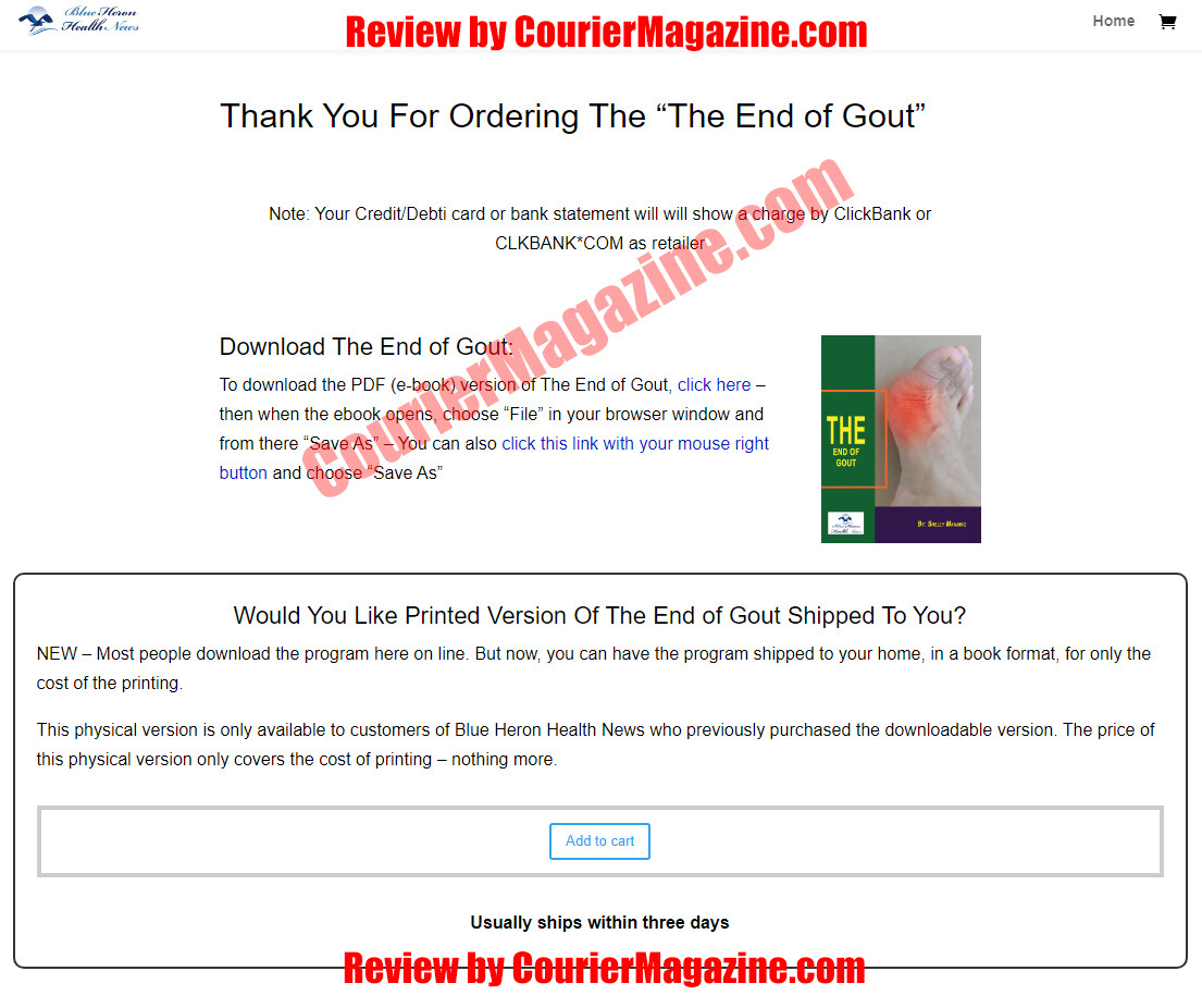 End of Gout Download Page
