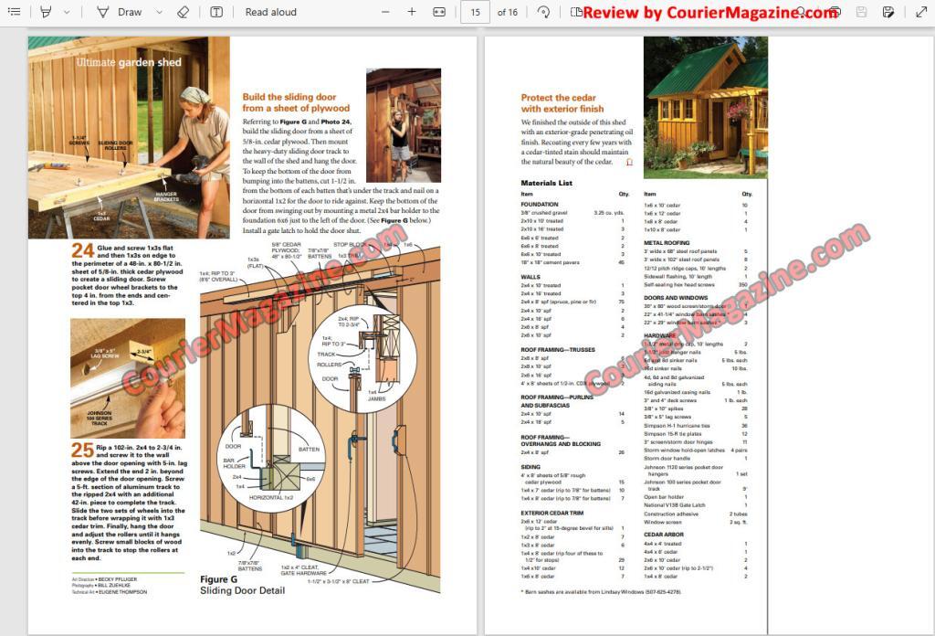 shed plan schematics preview