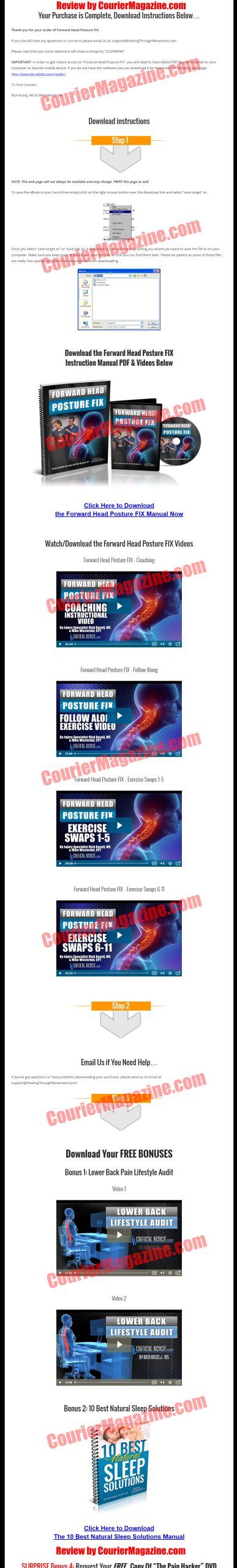 forward head posture fix download page